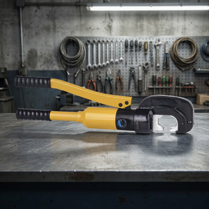 YQ-400C Hydraulic <b>Wire</b> <b>Crimper</b> 16 Awg Front Entry Industrial Steel With Soft Grip Handle For Crimping - Product Image 2