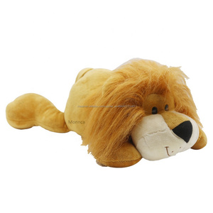 Bordado en blanco gran Leon globo juguetes de peluche OEM DIY Pelo Largo tonto León de peluche de juguete Animal - Product Image 1