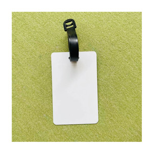 Fabbricazione etichette <span class=keywords><strong>per</strong></span> bagagli a sublimazione a forma di rettangolo rotondo etichette <span class=keywords><strong>per</strong></span> bagagli stampabili in bianco in alluminio etichette da viaggio in metallo vuote - Product Image 2