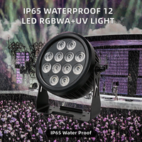 Projecteur LED plat RGBWA+UV étanche IP65 pour scène DJ DMX
