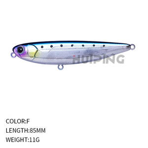 Leurres de pêche à crayon flottant 85mm 11g, leurre collant <span class=keywords><strong>COBRA</strong></span> PUGACHEV'S Walk The Dog appâts durs Wobblers pour brochet au bar - Product Image 5