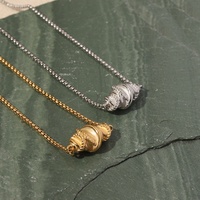 Collier tendance unique Colliers à pendentif croissant de haute qualité pour femmes Boîte à breloques à croissants personnalisée Bijoux à chaîne