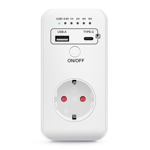 Ud03 Timer <b>Socket</b> 16A 3680W <b>With</b> <b>Usb</b> Type C Charging For Household Appliances - Product Image 5