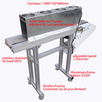 China Gemotoriseerde Voedselkoelventilator Hoge Temperatuur Gaasband Roestvrijstalen Transportband Voor Voedselwinkel Kettingband Transportband