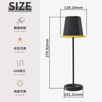Lampe de table USB Offre Spéciale avec abat-jour détachable Salle à manger et chevet modernes de luxe Bon prix-Batterie d'alimentation