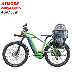 Bicicleta Eléctrica Urbana con Batería Oculta de 48V y Remolque Rápido, Bicicleta Eléctrica de 750W para Camping, Remolque Inigualable para Adultos - Product Image 5