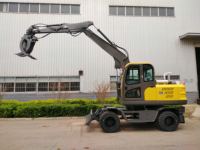 Unité de terrassement sur roues robuste de 9 tonnes, 62 kW (84 CV), forte capacité de charge pour zones de travail complexes