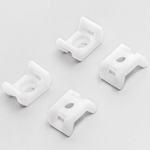 Support auto-adhésif pour serre-câbles 25 mm en nylon PA66, type selle, avec colle <span class=keywords><strong>3M</strong></span> et trou de fixation pour serre-câbles - Product Image 4