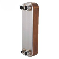 Échangeur de chaleur à plaques brasées en cuivre pour refroidissement liquide de centre de données, 300W, pour contrôle thermique de rack de serveur, haute résistance à la pression