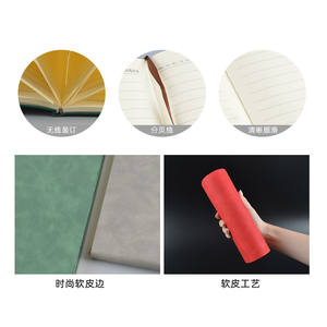 สมุดบันทึกธุรกิจแบบกำหนดเอง ขนาด A5 เข้าเล่มไร้สาย พิมพ์ดิจิทัล กระดาษดาหลิน 80 แกรม สำหรับใช้ในการส่งเสริมการขาย - Product Image 4