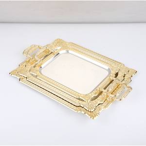 Juego de 3 Bandejas Rectangulares de Metal de Lujo Moderno Personalizadas, Ecológicas, Aptas para Lavavajillas - Product Image 3