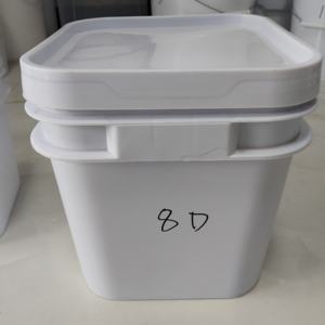 Offre d'usine 5L 8L PP matériel carré seau en plastique de qualité alimentaire avec couvercle pour l'emballage alimentaire et l'utilisation de produits chimiques - Product Image 3