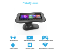 Mesa Táctil Digital Interactiva LCD Personalizada con Pantalla Multitáctil, Sistema Android/Windows 10 para Uso en Museos, Comercios y Metro