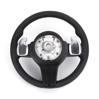 Volant en cuir de qualité M Performance pour concessionnaires, pour F10 F30 F45 F18F12 F11 F82 E80 E90 F06 F07, surpiqûres noires, vente en gros