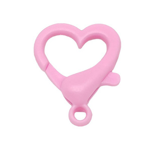 Plastic Heart Shape <b>Clip</b> <b>Buckle</b> Colorful Durable For Eyewear Mask Keychain Accessory - Product Image 5