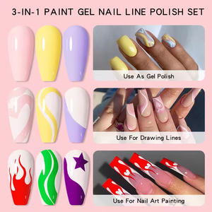 Esmalte de Uñas en Gel UV/LED 2024, 10 ml, Colores Básicos, Alta Pigmentación, Sin Necesidad de Limpiar, No Tóxico, para <span class=keywords><strong>Dibujo</strong></span>, Pintura y Arte de Uñas - Product Image 6