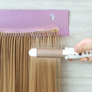 GlamorDove Support de Présentation et Organisateur Personnalisé en Acier pour Extensions Capillaires (Tissages, <span class=keywords><strong>Clip</strong></span>-In, Tape-In) avec Logo - Product Image 6