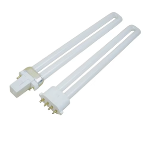 Tube fluorescent en verre 2G11PL-L H en forme de U, 18W, 24W, 36W, <span class=keywords><strong>55W</strong></span>, 4 broches, à brancher, lampes à économie d'énergie, CFL-<span class=keywords><strong>PLL</strong></span> - Product Image 1