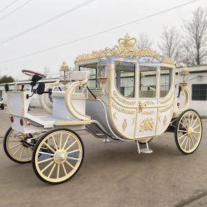 Chariot à chevaux touristique électrique Chariot à chevaux de mariage royal à vendre - Product Image 4