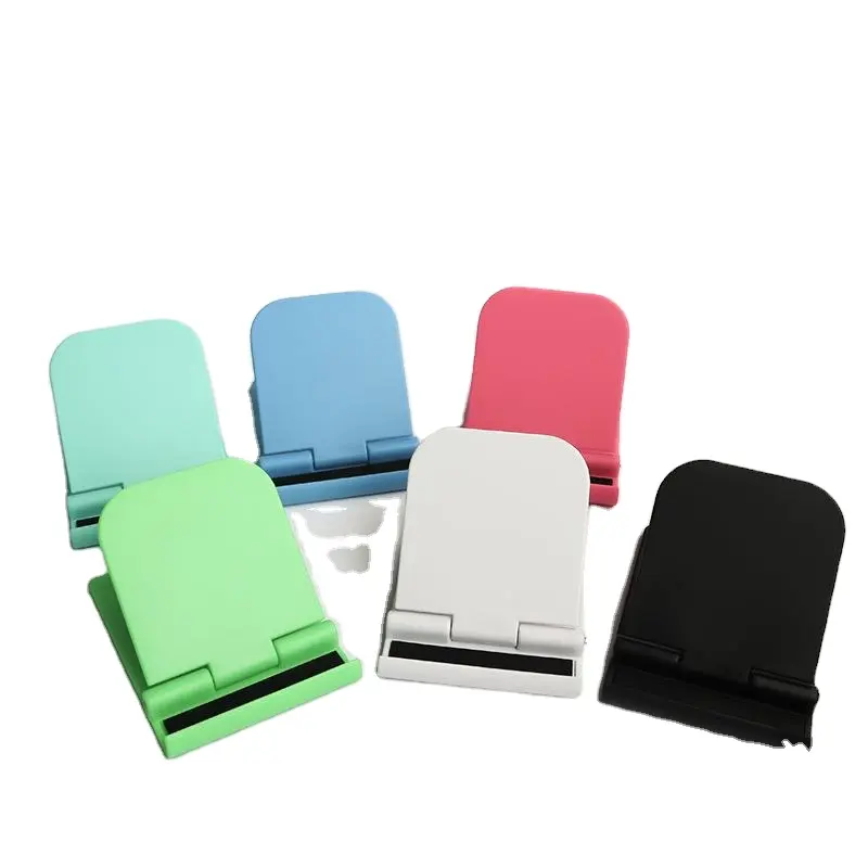 MY135 hadiah promosi 6 warna lipat braket ponsel plastik penyangga plastik penyangga Tablet