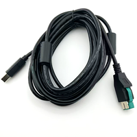 Câble d'imprimante USB vers USB2.0 Type B alimenté par 12V, câble de données pour imprimantes de reçus IBM HP Epson
