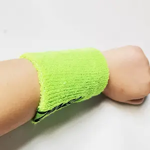 Großhandel benutzer definierte Frottee Baumwolle Sport Tennis Handgelenk Armband Schweiß band