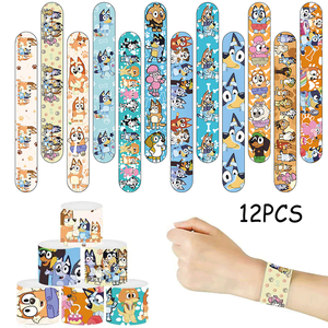 Braccialetti a scatto in PVC ecologici a tema, divertenti giocattoli per bambini, ideali per feste di compleanno, premi di carnevale e regali di Natale - Product Image 4