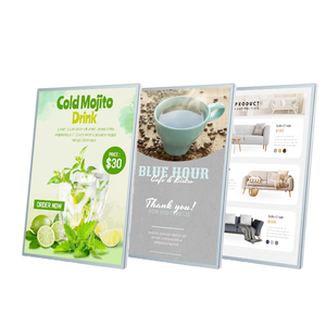 Daco dấu hiệu ODM/oed treo Ultra Slim <span class=keywords><strong>LED</strong></span> ánh sáng Hộp Tempered Glass Hợp kim nhôm quảng cáo hiển thị xách tay cho Movie Poster - Product Image 4