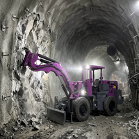 Machine de forage souterraine pour le décapage de roches secondaire et le décapage de roches dans les tunnels