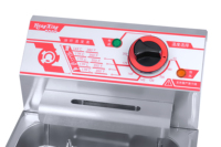 Friteuse électrique commerciale d'acier inoxydable avec deux conteneurs