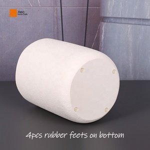 BSCI chứng nhận thân thiện với môi tùy chỉnh màu be nhựa giấy chất thải bin khách sạn tiện nghi Thùng rác có thể sử dụng phòng tắm polyresin du lịch - Product Image 5