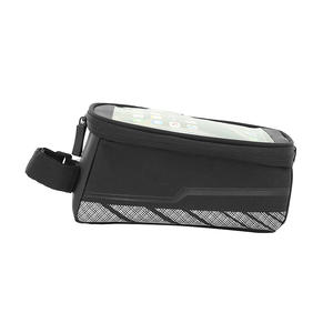 SAHOO Sacoche antichoc <span class=keywords><strong>pour</strong></span> tube supérieur de vélo 1L, sacoche de cadre <span class=keywords><strong>pour</strong></span> <span class=keywords><strong>smartphone</strong></span> à écran tactile OEM, support de téléphone avec coussinet EVA <span class=keywords><strong>pour</strong></span> cyclisme sur route en extérieur - Product Image 2