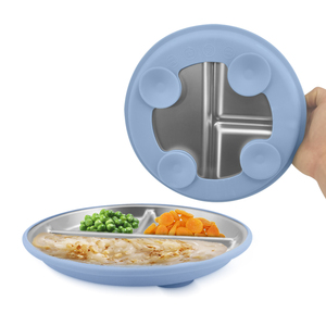 BPA Free Toddler Divider Plate Dishwasher Safe Waterproof Children <b>Dinnerware</b> <b>Set</b> - Product Image 5
