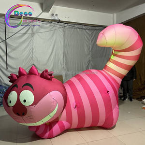 Inflable de dibujos animados Animal modelo Rosa lindo Led inflable <span class=keywords><strong>gato</strong></span> de Cheshire - Product Image 3