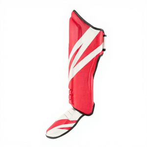 Protections de tibia professionnelles pour MMA et boxe, logo personnalisé, protections de tibia pour Muay Thai, matériau PU, protection complète, protège-jambes élastique - Product Image 3