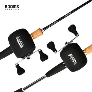 Funda Protectora Impermeable de Neopreno para Carretes de Pesca Booms Fishing RC1 Negra, para Carretes Convencionales de 50-10000, Tamaños S/M/L/XL - Product Image 1