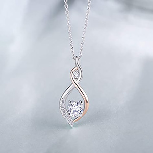 Two Tone Pendant Necklace for Women <b>Best</b> <b>Friend</b> Sister Collarbone Chain Fashion <b>Jewelry</b> - Product Image 3