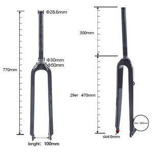 <span class=keywords><strong>Fourche</strong></span> de vélo vtt en carbone 29 essieu à dégagement rapide frein à disque professionnel <span class=keywords><strong>fourche</strong></span> de vélo de montagne 29 pouces - Product Image 2