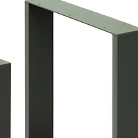 Pieds de table en métal robustes en forme de U, support de table à manger en fer, base de comptoir, quincaillerie pour mobilier commercial de restaurant