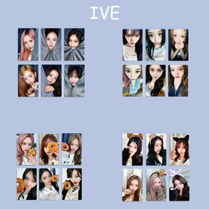 Set de 6 Fototarjetas de KPOP <span class=keywords><strong>IVE</strong></span> REVIVE+, Fotografías de Wonyoung, Liz, Yujin, Tarjetas Lomo Brillantes de Doble Cara, Regalo para Fans de Leeseo, <span class=keywords><strong>Rei</strong></span> y Gaeul - Product Image 1