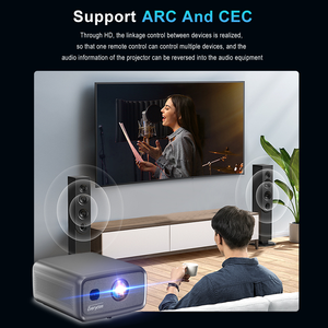 Ab stok Android 12 akıllı 4K projektör 2800ANSI 350 "Cubelite Max WIFI <span class=keywords><strong>LCD</strong></span> ev sineması film oyun 4K Video projektör - Product Image 3