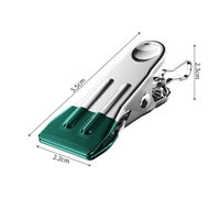 10 pcs/lot coupe-vent antidérapant stockage sous-vêtements ménage étanchéité acier inoxydable séchage cintres pinces à linge Clips