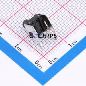 SMG-01Z-H080A1 Tactile Switch Bent Lead Through Hole-4P,7.5x7mm Switch Single Pole Single Throw Round Button 2.5N 7.5mm - Product Image 2