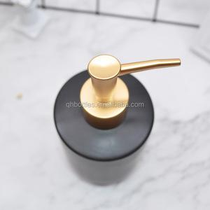 Conception étanche durable 500ml noir Boston flacons pulvérisateurs ronds en verre avec pulvérisateur à gâchette réglable pour nettoyants personnalisés - Product Image 3