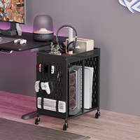 Organisateur de jeux vidéo, support de rangement roulant pour jeux vidéo, pour accessoires Xbox/Switch/PS4/PS5, consoles de jeux, support pour manettes