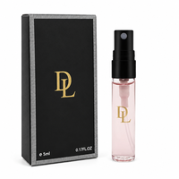 Mini flacon atomiseur de parfum vide de poche 100 ml en verre avec pulvérisateur à pompe, capuchon résistant aux UV argent/or/noir