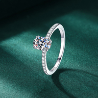 Bague en moissanite VVS1 D 1CT avec certification GRA, bague ovale personnalisée en argent sterling 925 pour femmes, bijoux en gros ODM OEM