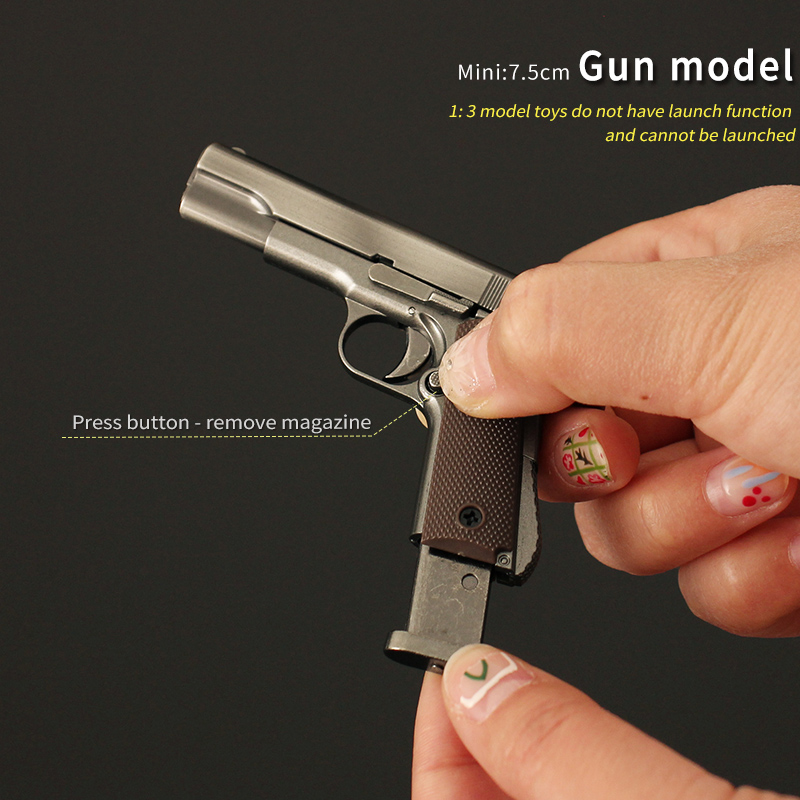 unmarked 1:3 1911 grey with 5 bullets (can not shell ejection)