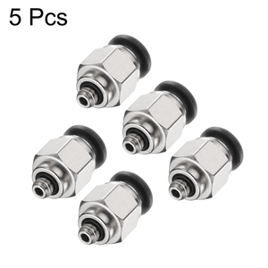 Raccord pneumatique industriel en métal pour tuyau de 8 mm, connecteur à enfoncer, coupleur fileté pour assemblage de conduite d'air - Product Image 3