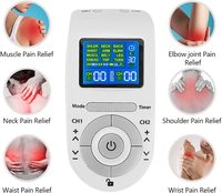 AsTec lighwight design elec Tens Machine Corps Dos Cou Soulagement de la douleur Outils de soins de santé pour la thérapie de la douleur corporelle Message Relaxatio